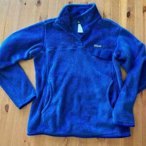 Patagonia blue retool fleece pullover, medium